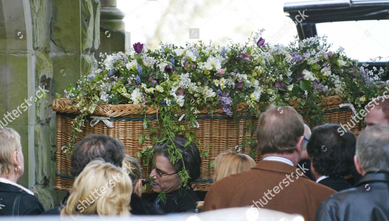Wicker Coffin Adam Faith Carried Into Chapel Editorial Stock Photo Stock Image Shutterstock