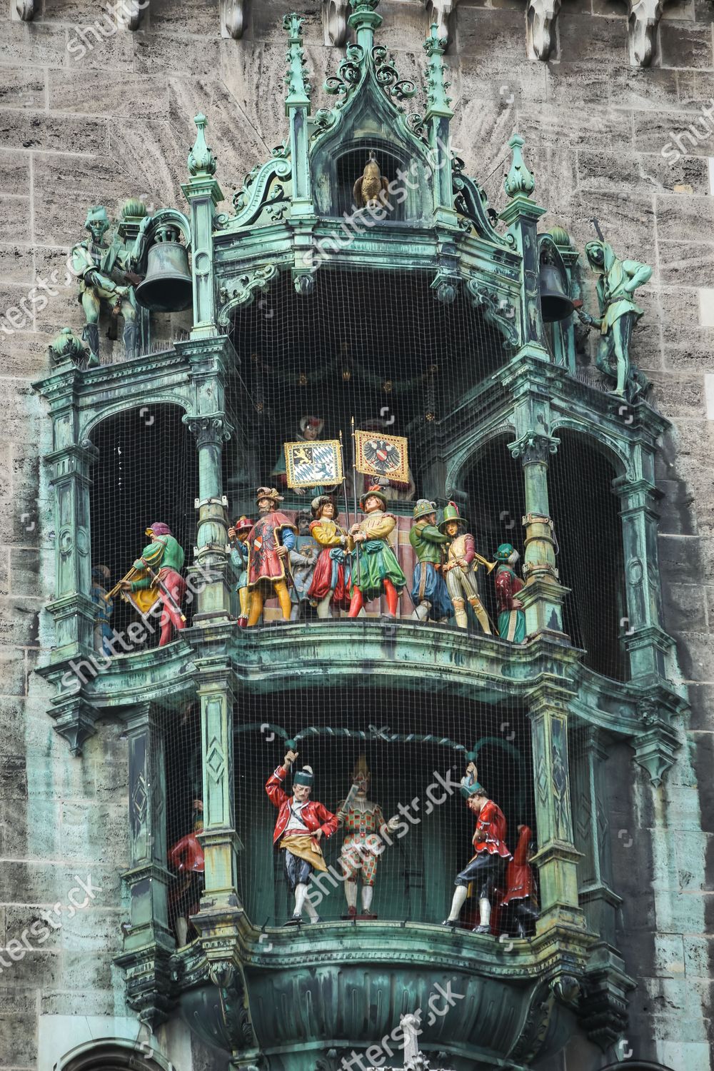 Famous Rathaus Glockenspiel New Town Hall Editorial Stock Photo - Stock ...