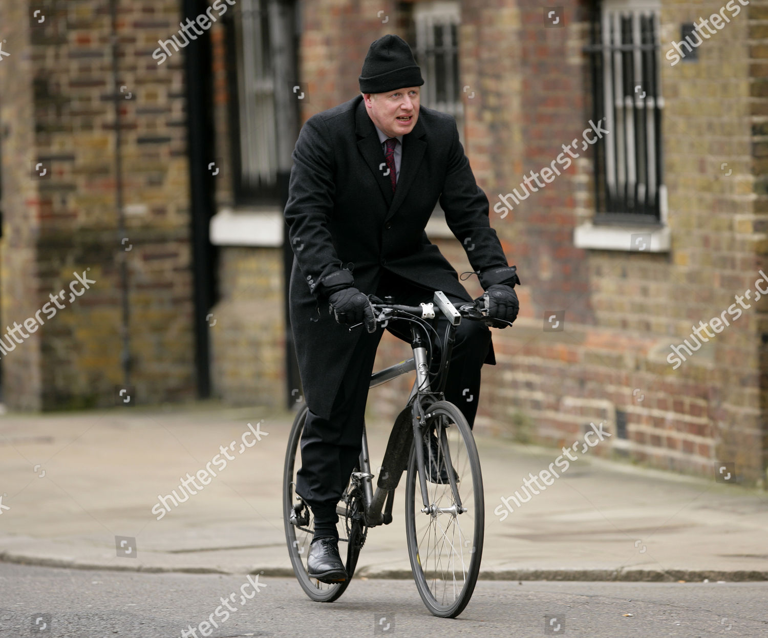 boris johnson on a bike