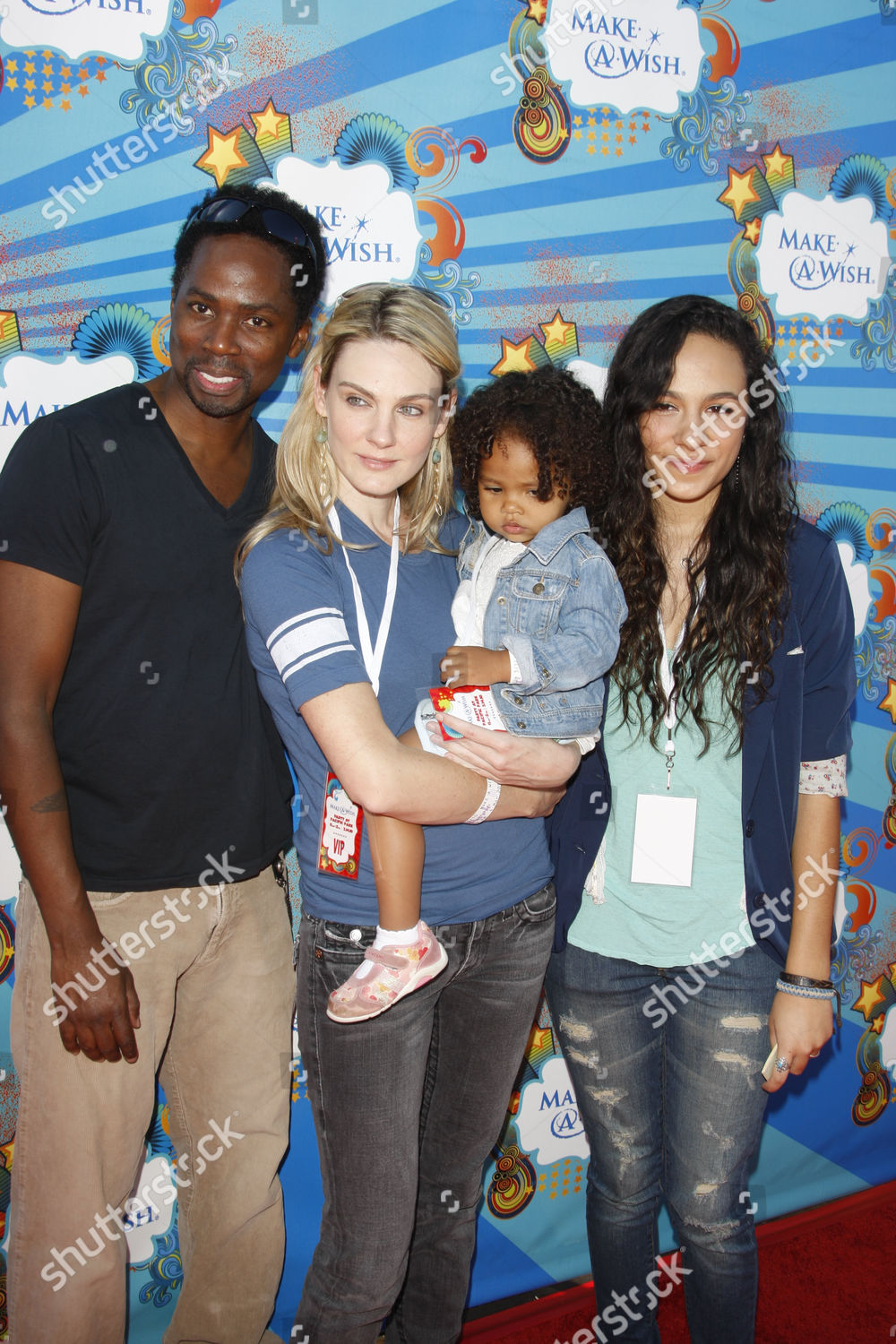 Harold Perrineau Wife Brittany Daughters Aurora Editorial Stock Photo ...