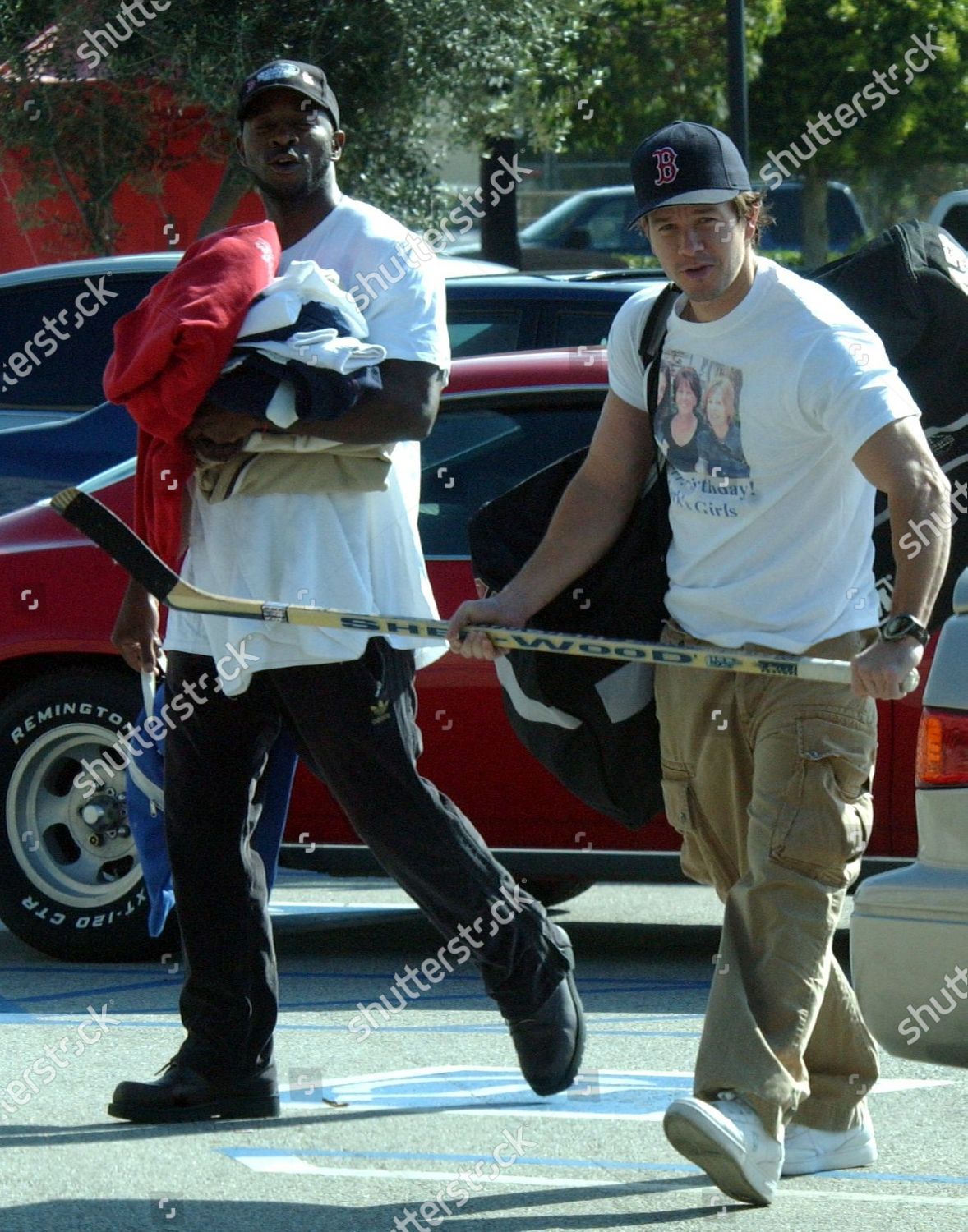 Exclusive Mark Wahlberg Heads Ice Skating Editorial Stock Photo