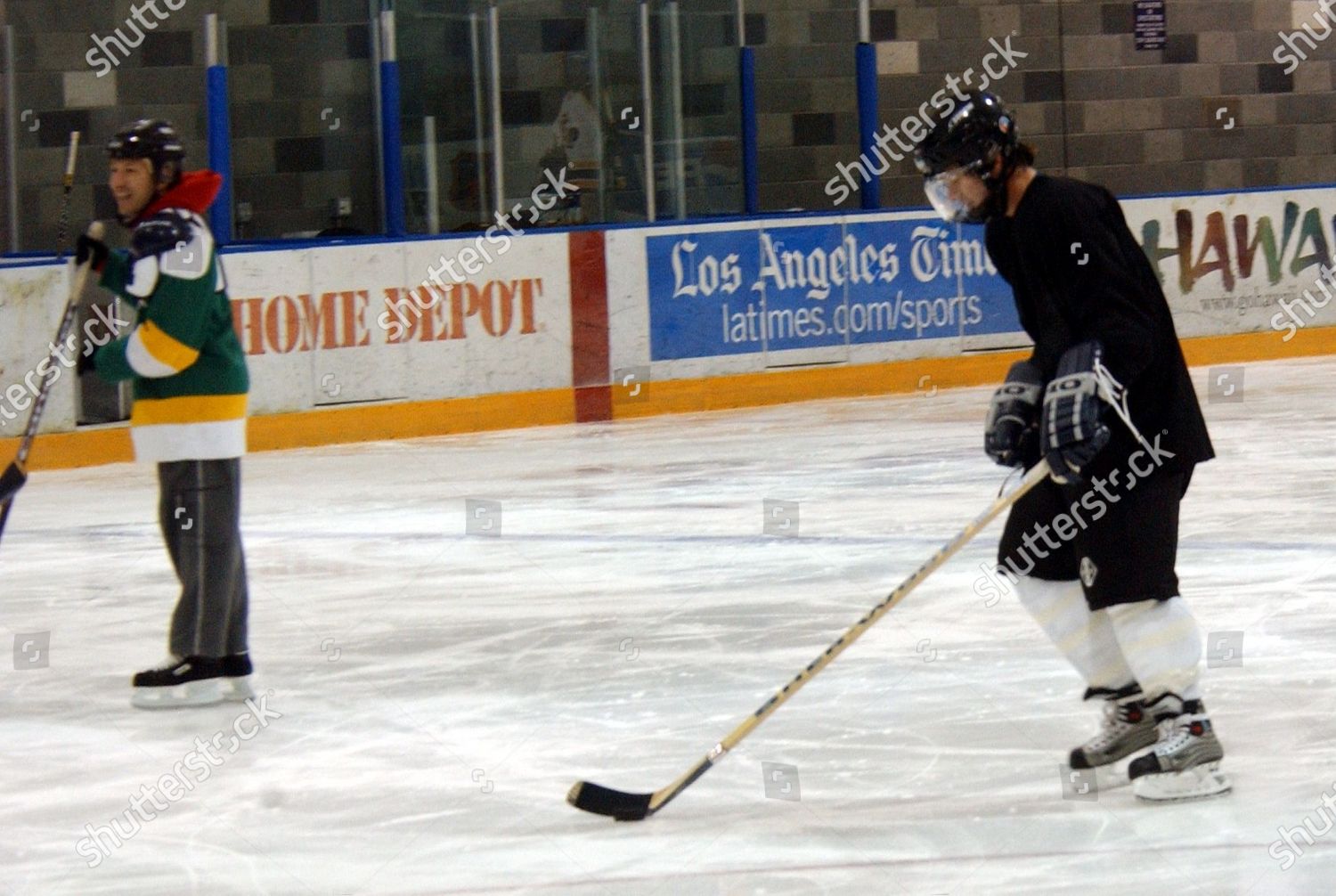 Exclusive Mark Wahlberg Heads Ice Skating Editorial Stock Photo