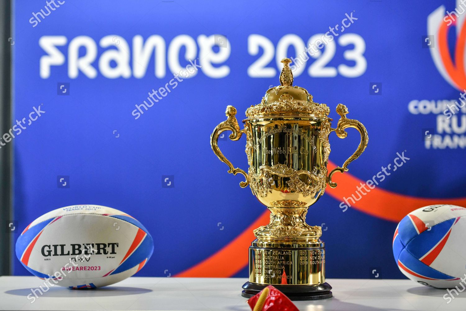 Webb Ellis Cup Seen During Press Conference のエディトリアルストック写真 ストック画像 Shutterstock