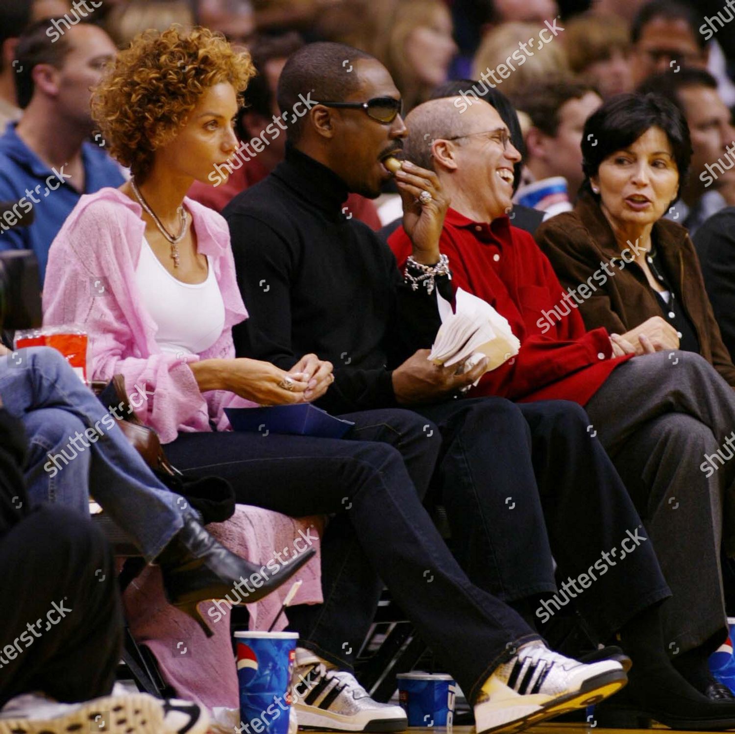 Comedian Eddie Murphy His Wife Nicole Editorial Stock Photo - Stock