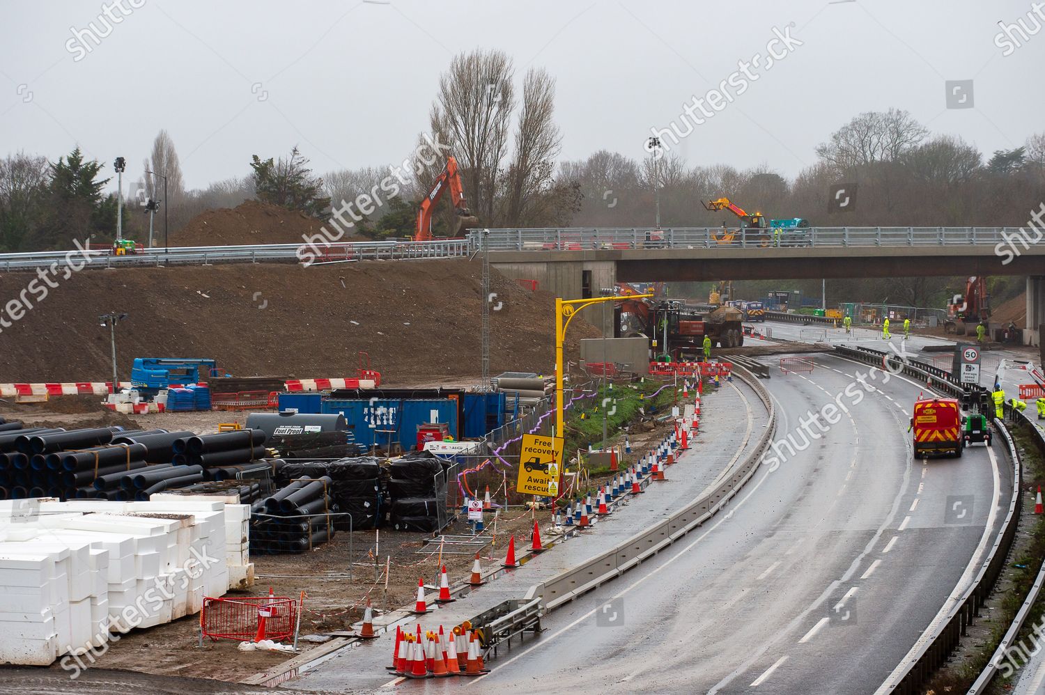 Old Datchet Road Bridge Across M4 Editorial Stock Photo - Stock Image ...