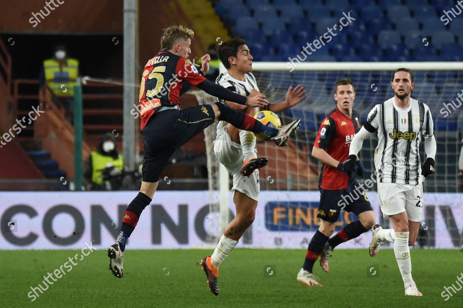 Nicolo Rovella Genoa Paulo Dybala Juventus Editorial Stock Photo ...