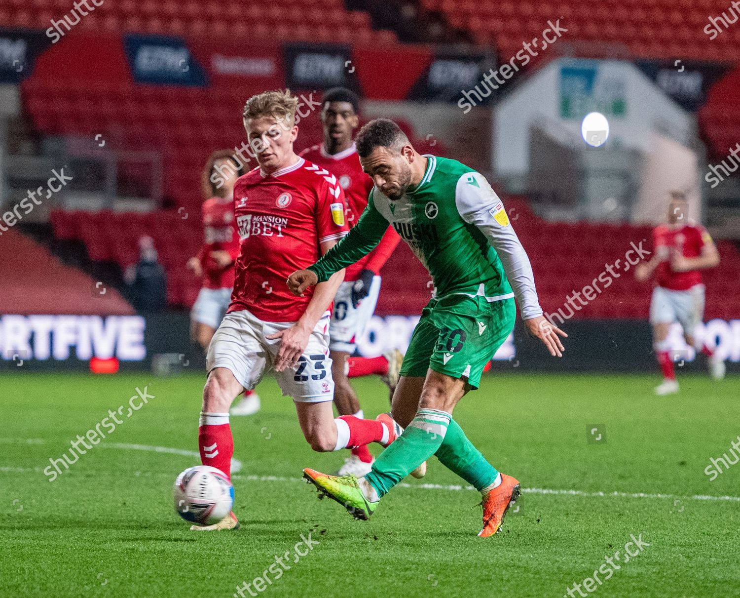 Mason Bennett 20 Millwall Shoots Goal Editorial Stock Photo - Stock ...