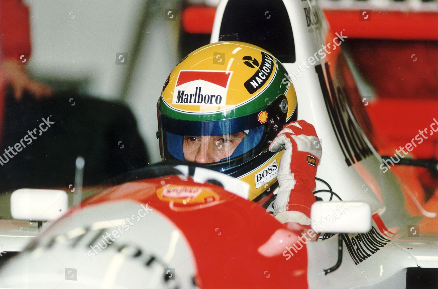 Formula 1 Racing Driver Ayrton Senna Editorial Stock Photo - Stock