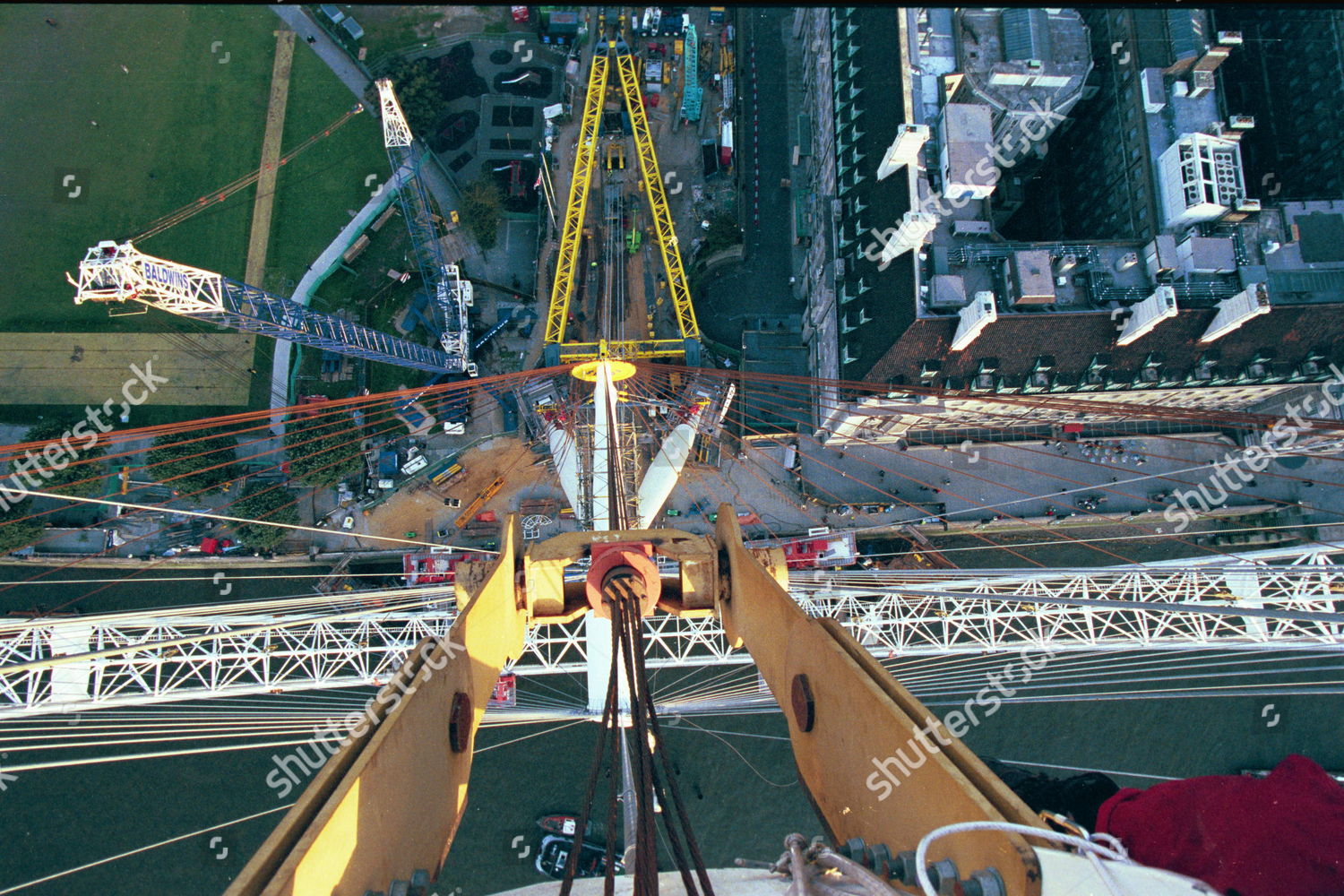 Views London Eye During Construction Editorial Stock Photo Stock