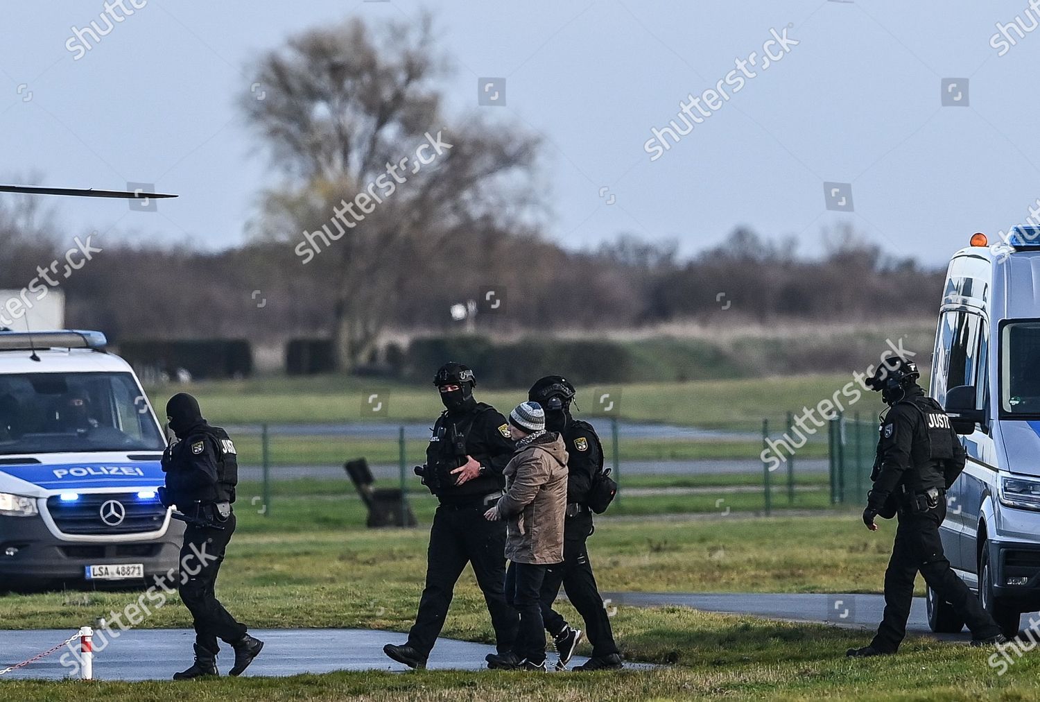 Police Officers Lead Convicted Stephan Balliet Editorial Stock Photo ...