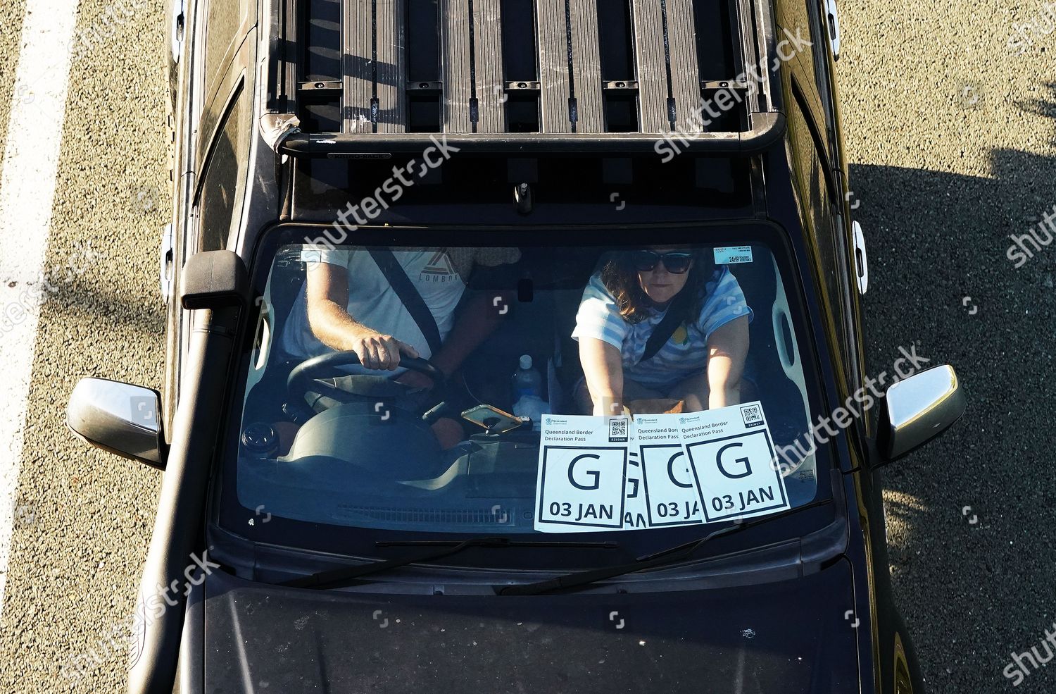 Motorist Displays Border Passes Queensland New South Editorial Stock Photo Stock Image Shutterstock