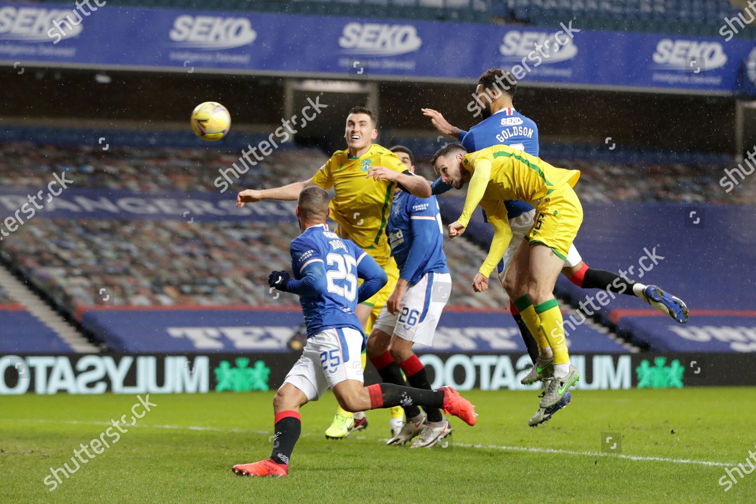 Connor Goldson Rangers Heads Towards Goal Editorial Stock Photo Stock Image Shutterstock