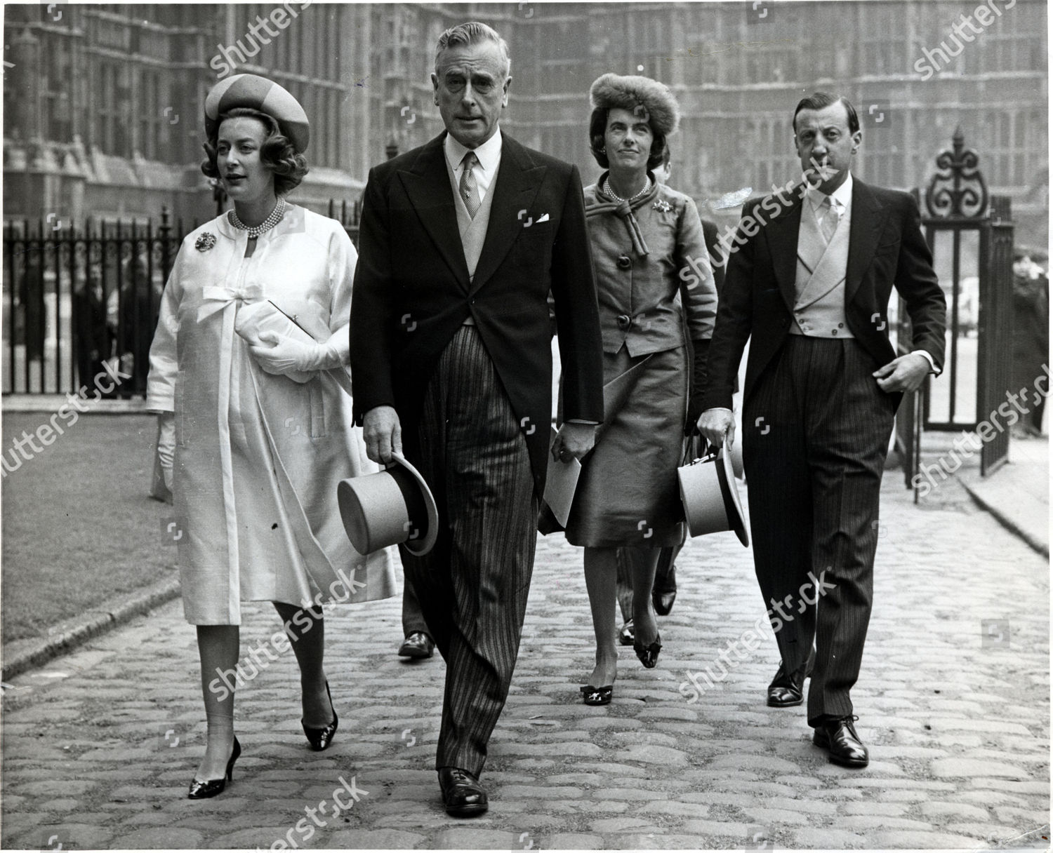 Earl Mountbatten Arriving His Two Daughters Editorial Stock Photo ...