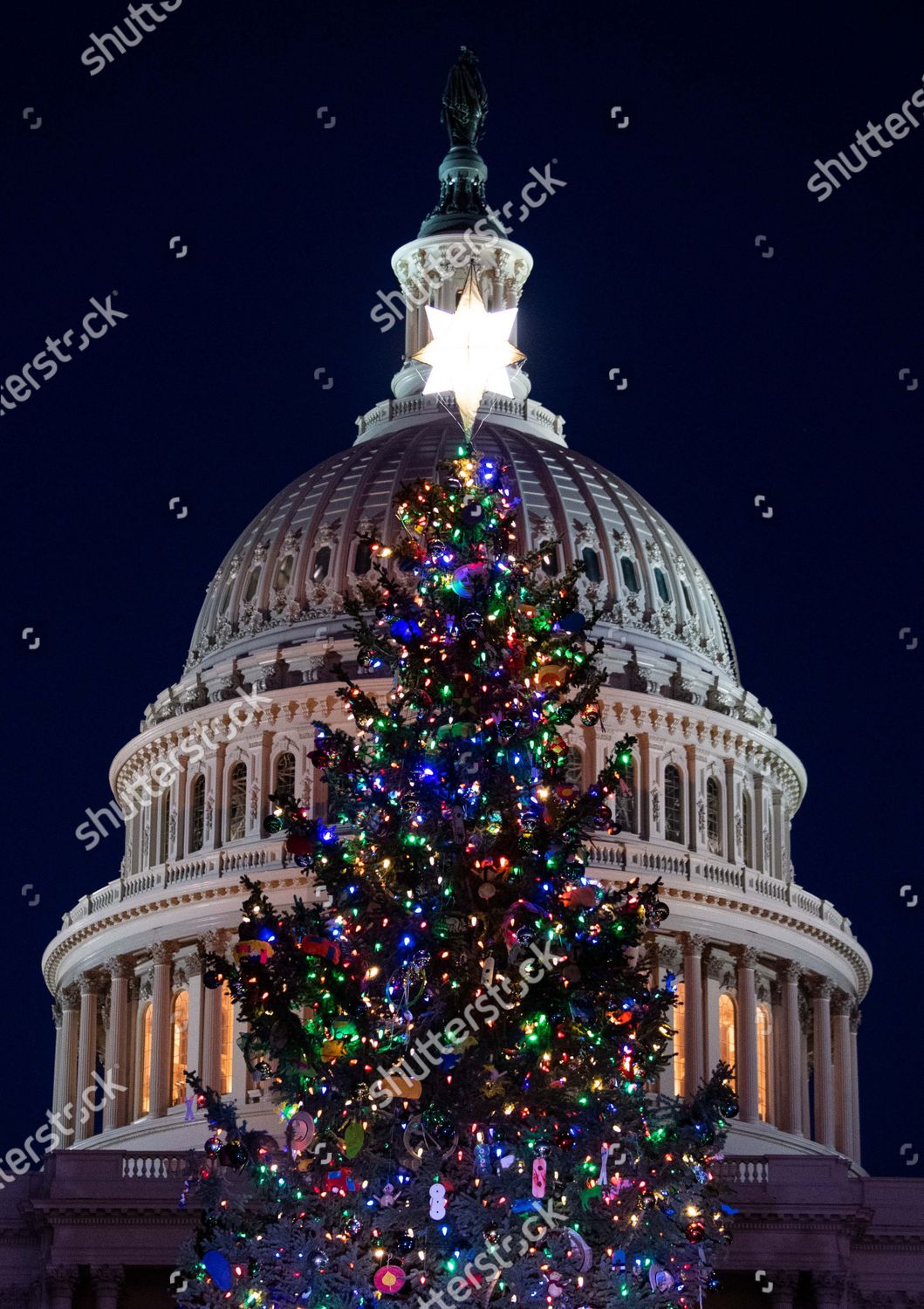 Gunnison Christmas Tree Lighting 2022 2020 S Capitol Christmas Tree Lit Editorial Stock Photo - Stock Image |  Shutterstock