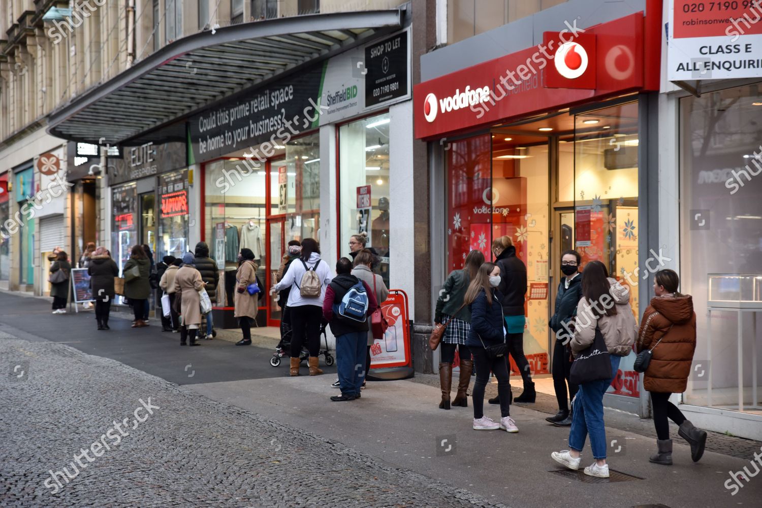 Boxing Day Sales Sheffield Fargate Redaktionelles Stockfoto Stockbild Shutterstock