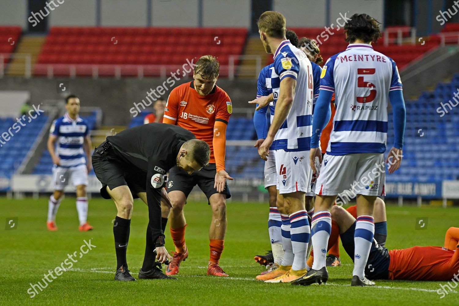 Luke Berry 8 Luton Appeals Penalty Editorial Stock Photo Stock Image