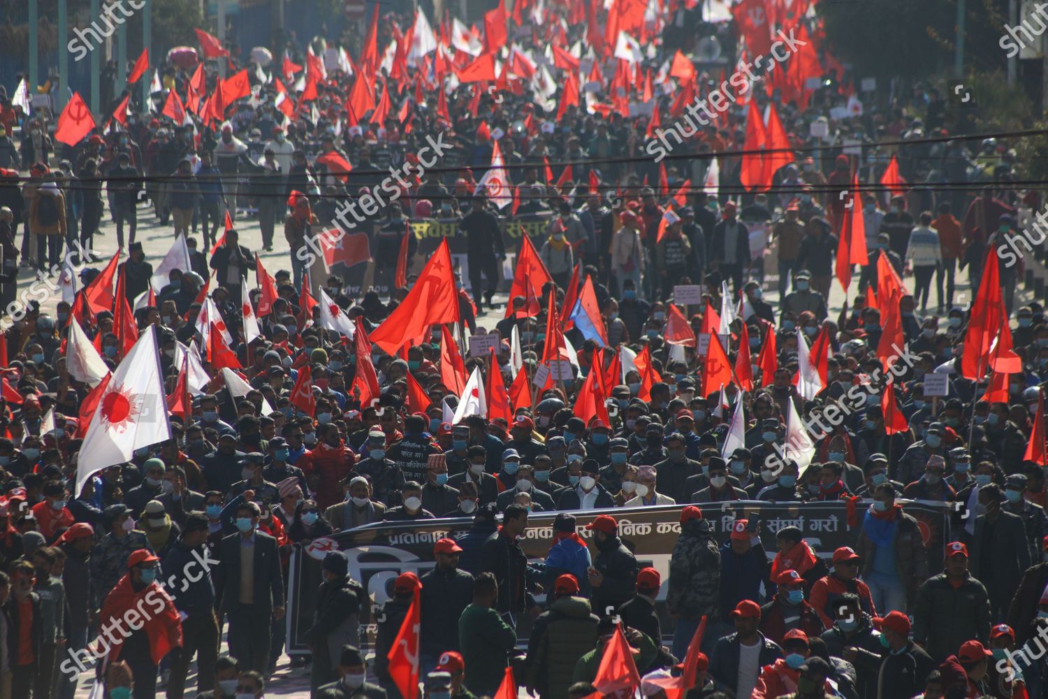 Nepal Communist Party Cadres Led By Editorial Stock Photo - Stock Image ...