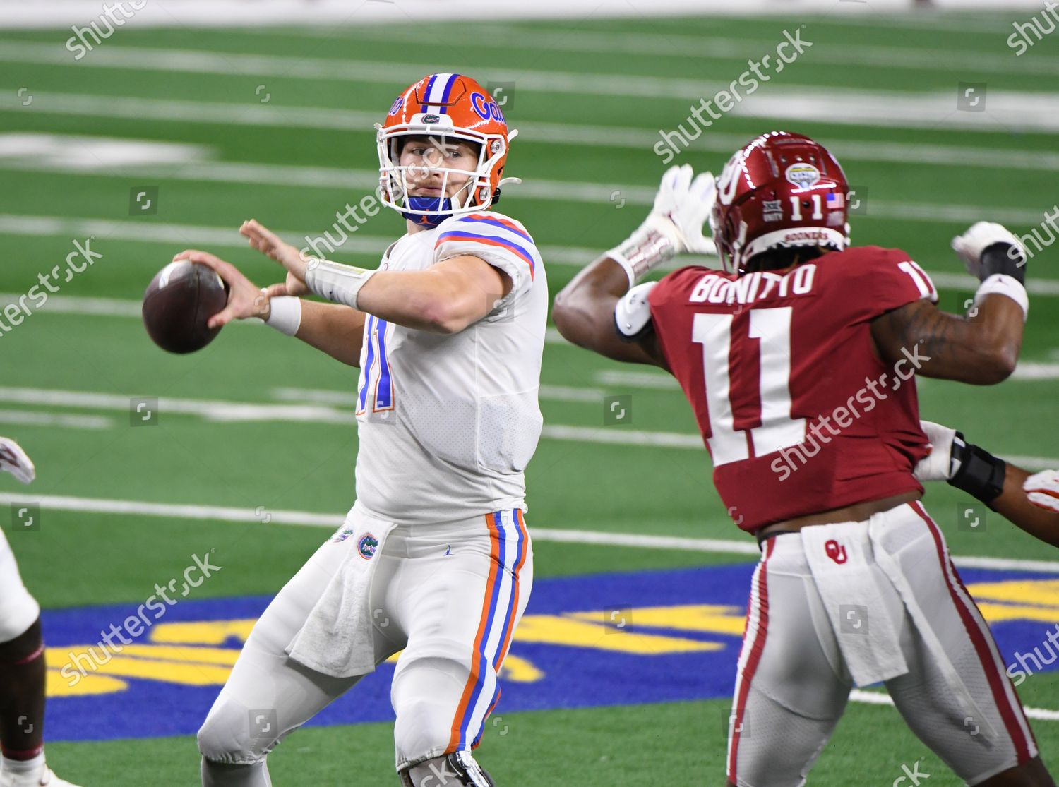 Florida Quarterback Kyle Trask Throws Against Editorial Stock