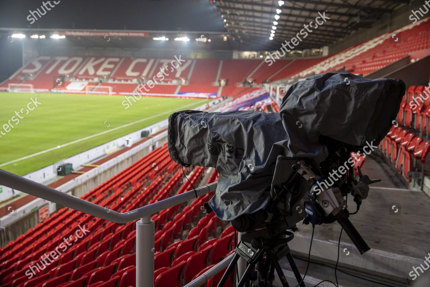 Tv Cameras Ready Cover Match On Cold Editorial Stock Photo Stock Image Shutterstock