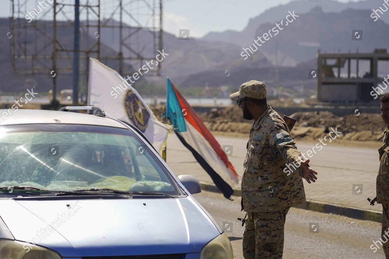Security Checkpoints Aden Street After Aden Editorial Stock Photo ...