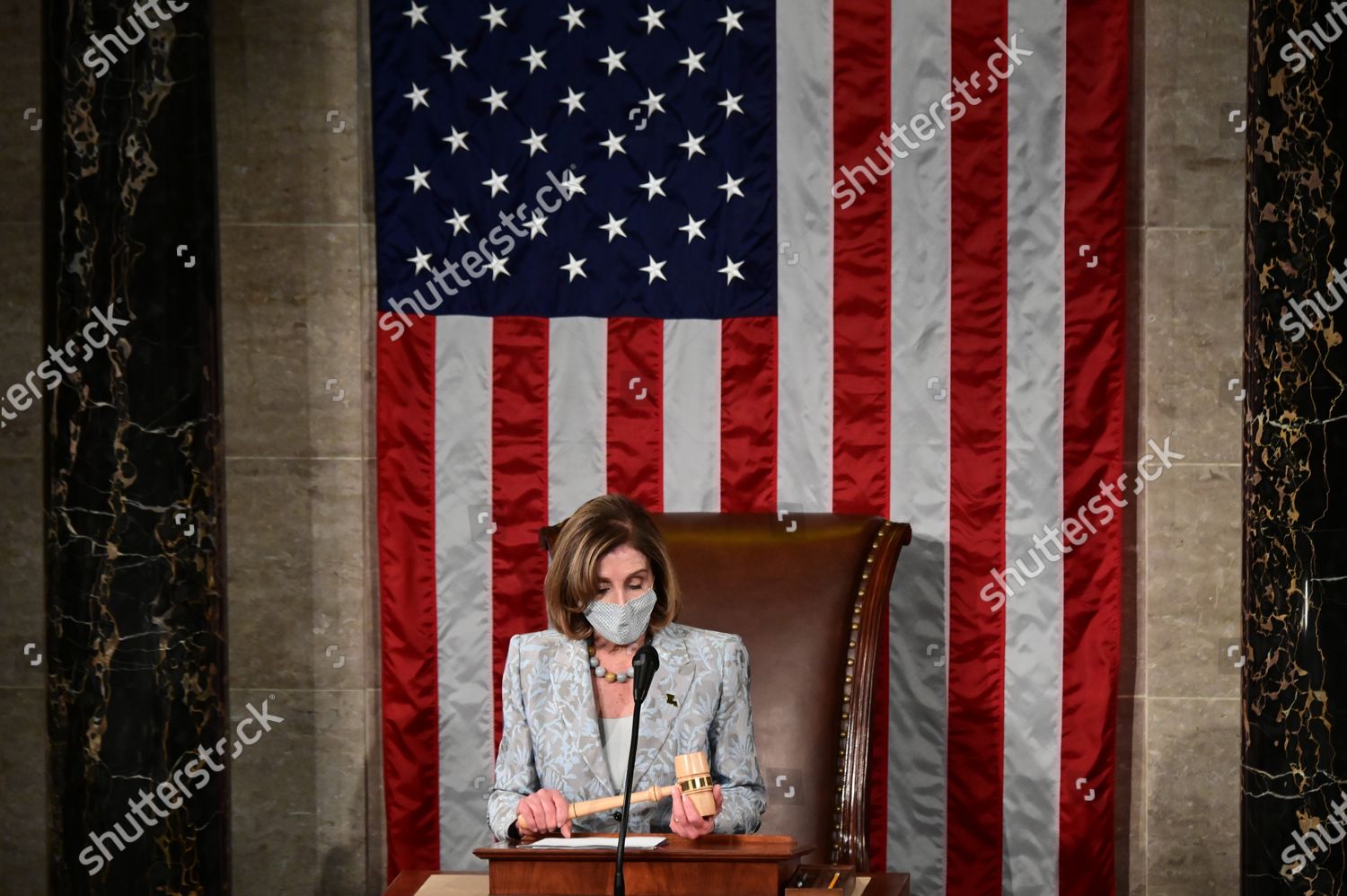 Us Speaker House Nancy Pelosi Holds Editorial Stock Photo Stock Image