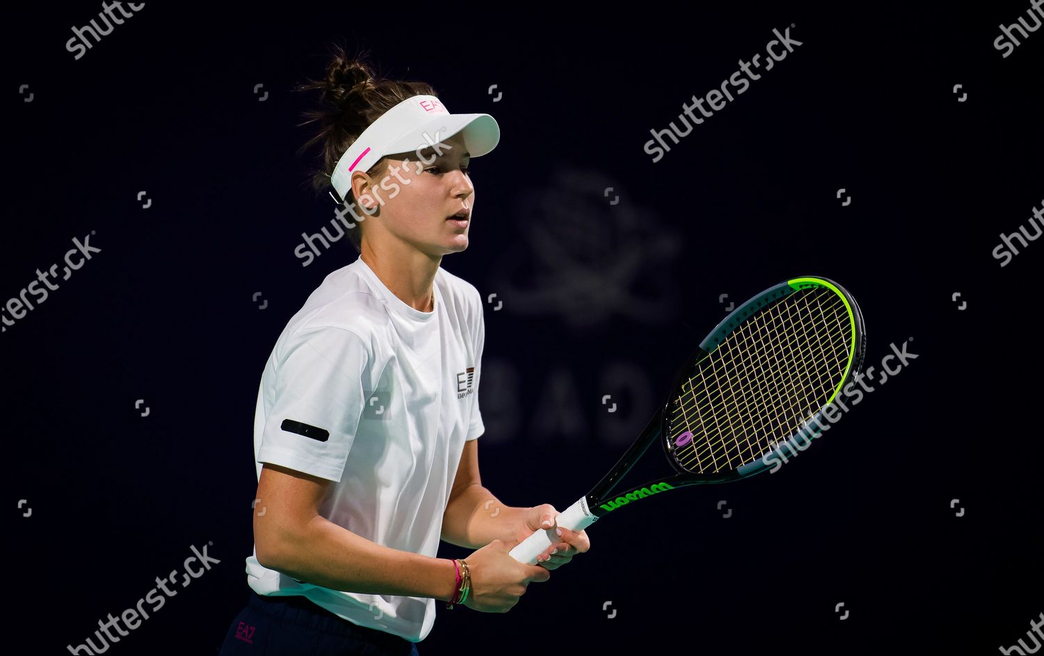 Veronika Kudermetova Russia During Practice Ahead Editorial Stock Photo ...