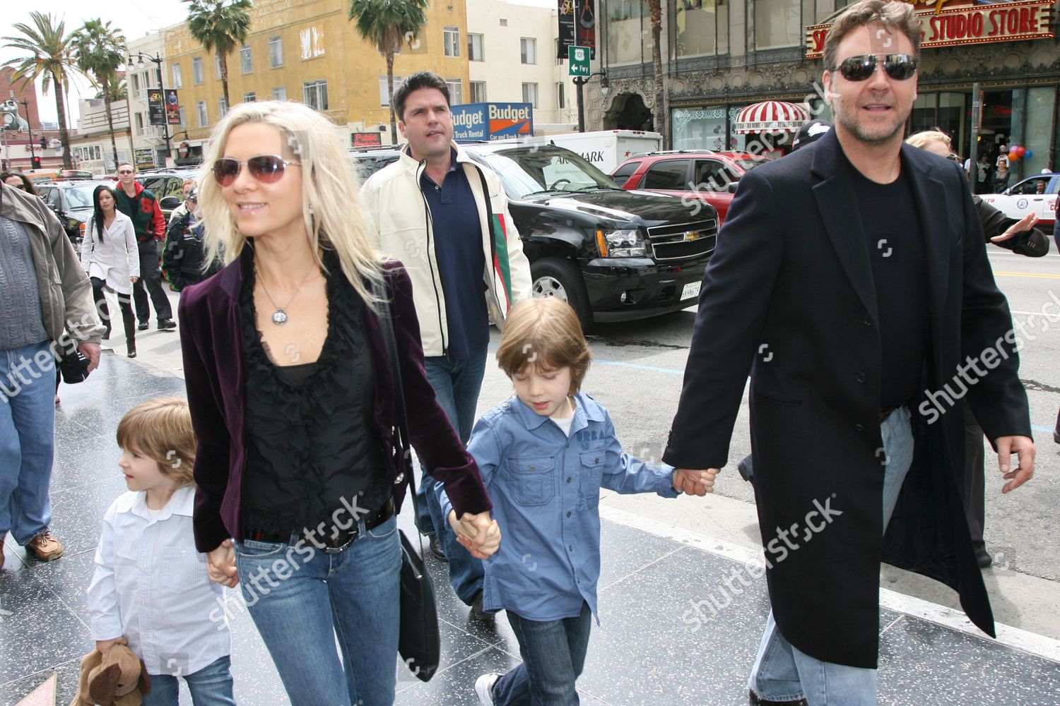 Tennyson Crowe Danielle Spencer Charlie Crowe Editorial Stock Photo