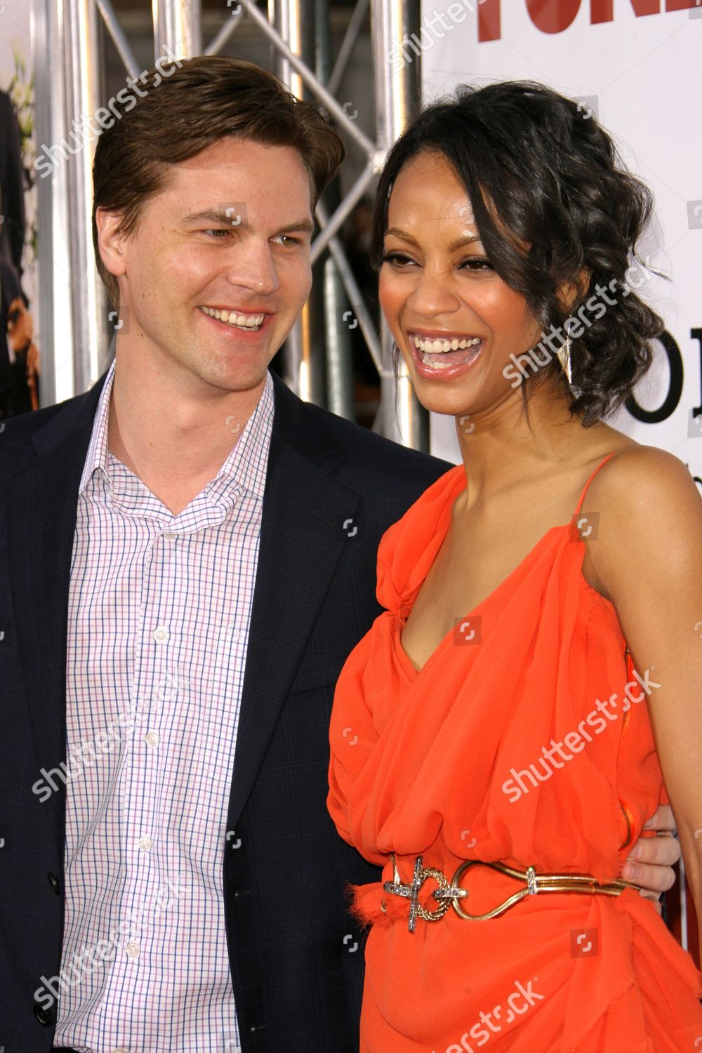 Zoe Saldana Boyfriend Keith Britton Editorial Stock Photo - Stock Image ...