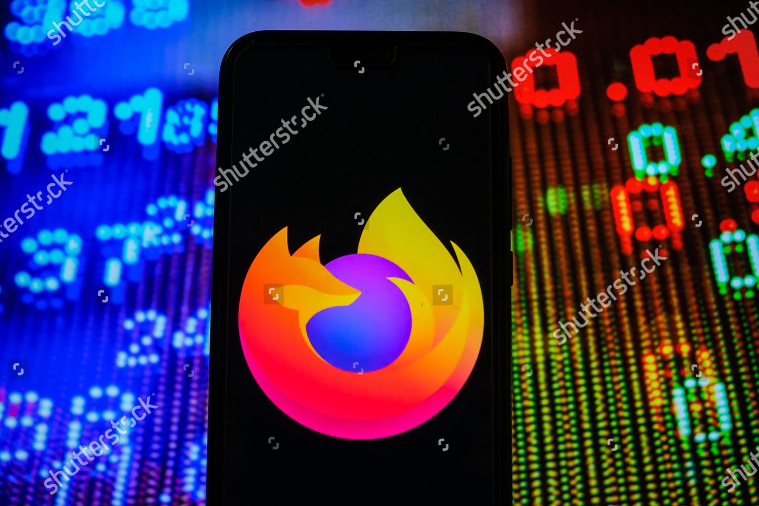 This Photo Illustration Mozilla Firefox Logo Seen Editorial Stock Photo Stock Image Shutterstock