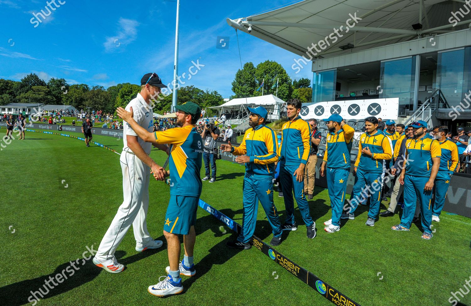 Nzs Kyle Jamieson Shakes Hands Pakistan Team Editorial Stock Photo Stock Image Shutterstock