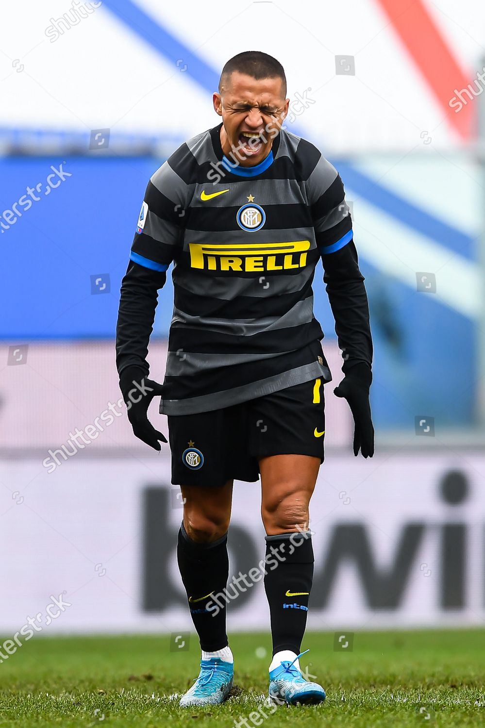 Inters Chilean Forward Alexis Sanchez Reacts After Editorial Stock Photo Stock Image Shutterstock