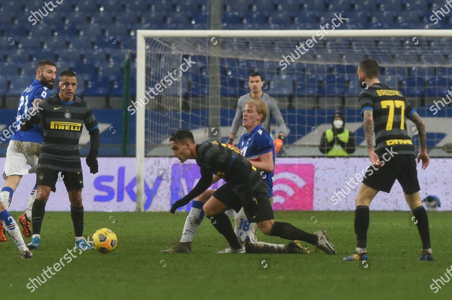 Alexis Sanchez Inter Lautaro Martinez Inter Morten Editorial Stock Photo Stock Image Shutterstock