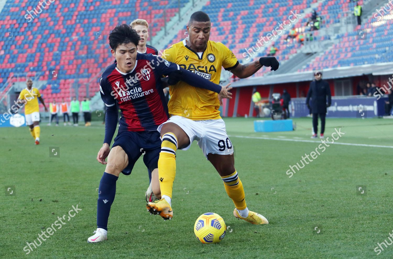 Bolognas Takehiro Tomiyasu L Udineses Marvin Zeegelaar Editorial Stock Photo Stock Image Shutterstock