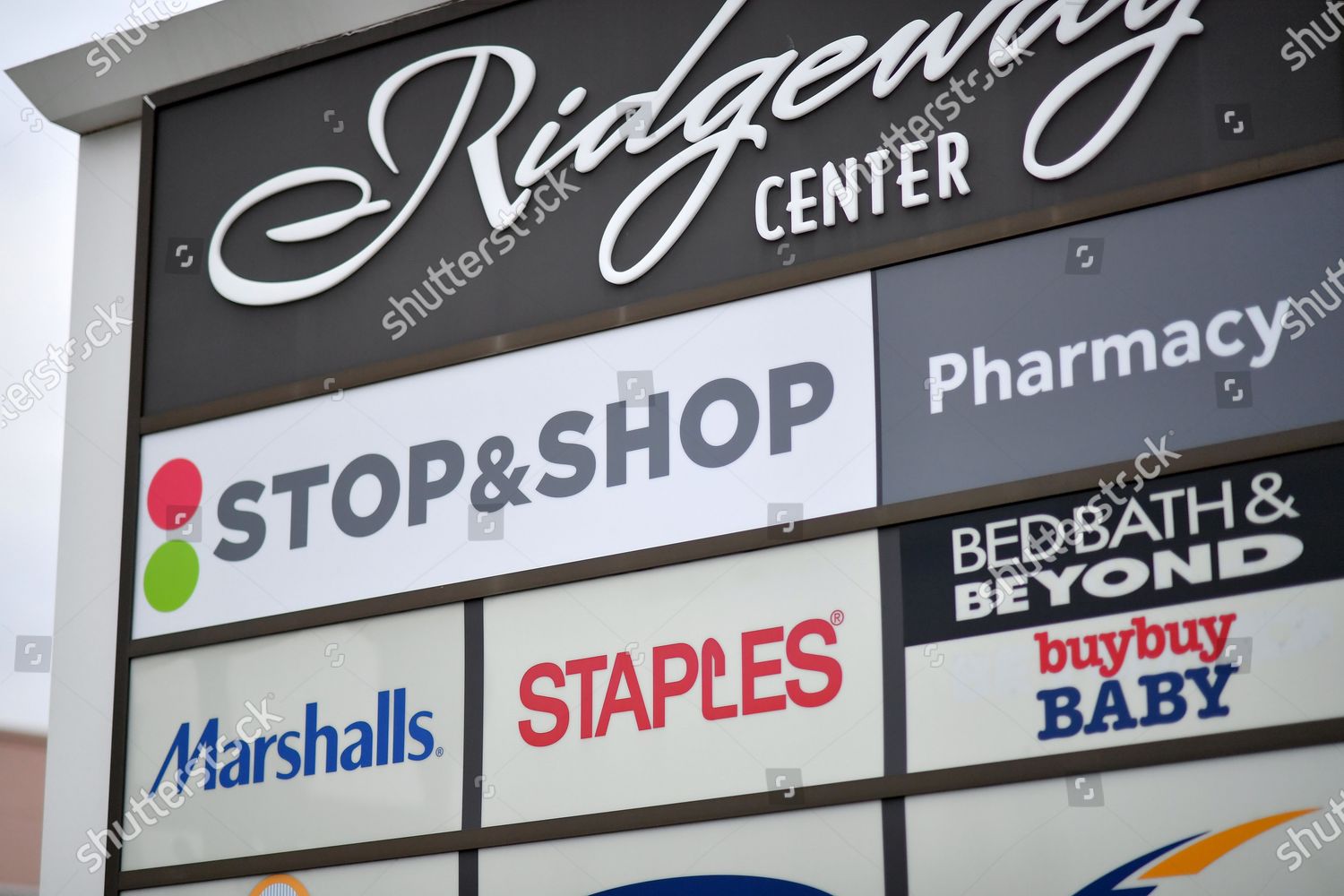 Ridgeway Shopping Center Sign Editorial Stock Photo - Stock Image ...