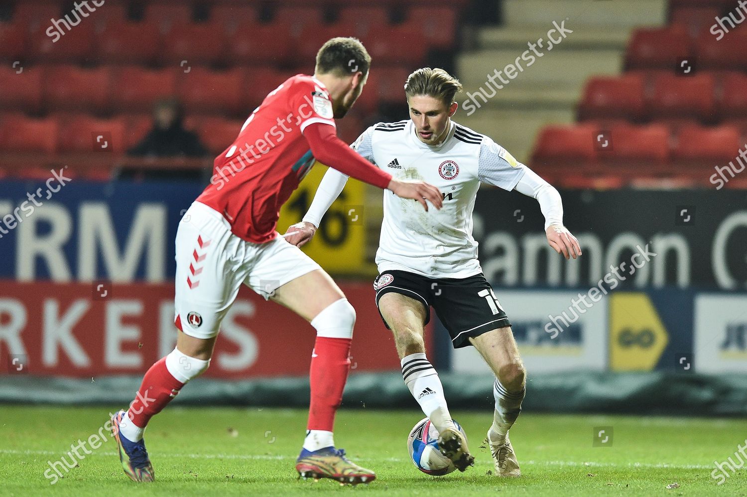 Joe Pritchard Accrington Stanley Runs Ball Editorial Stock Photo ...