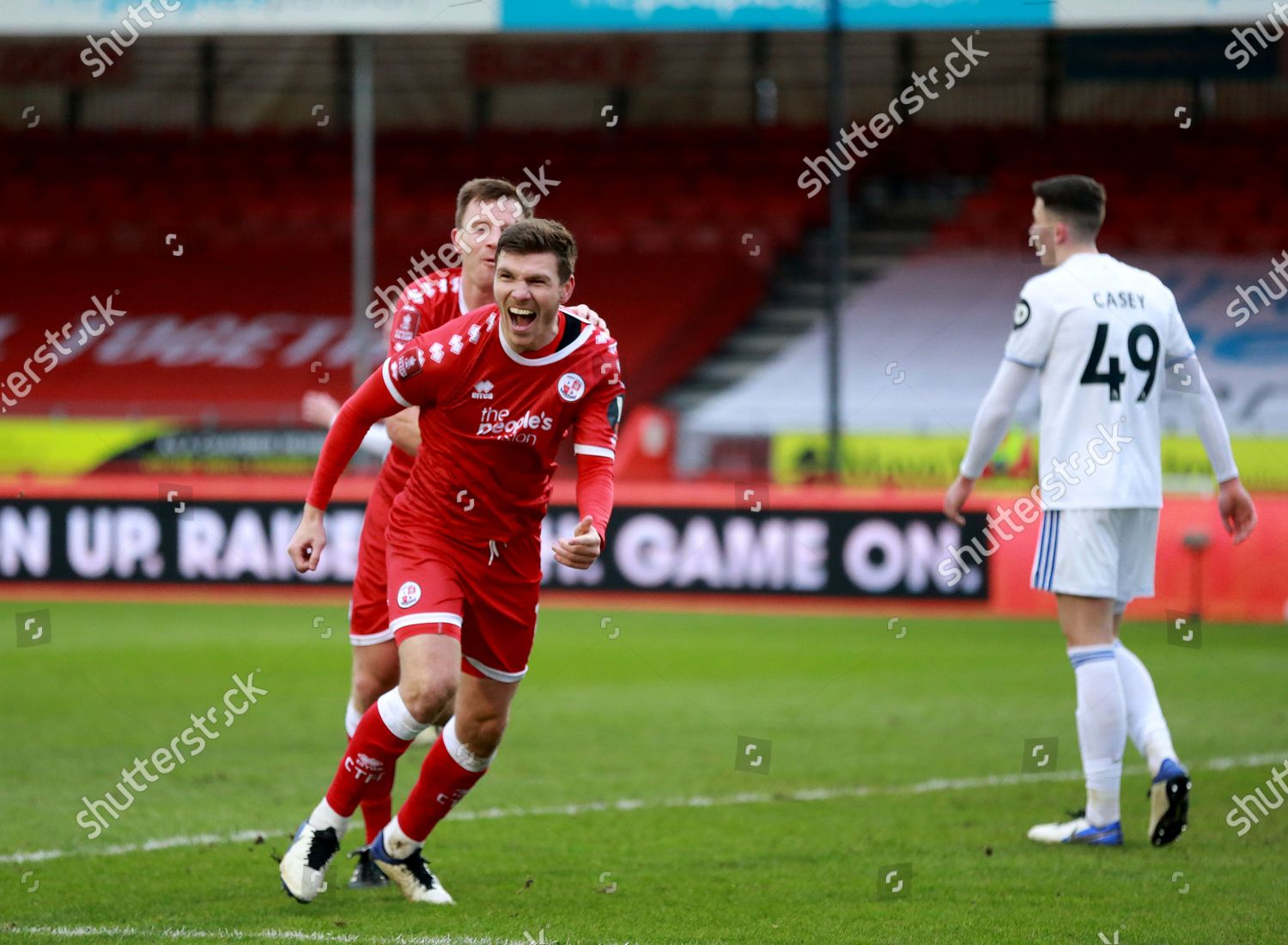 Jordan Tunnicliffe Crawley Town Celebrates Scoring Editorial Stock ...