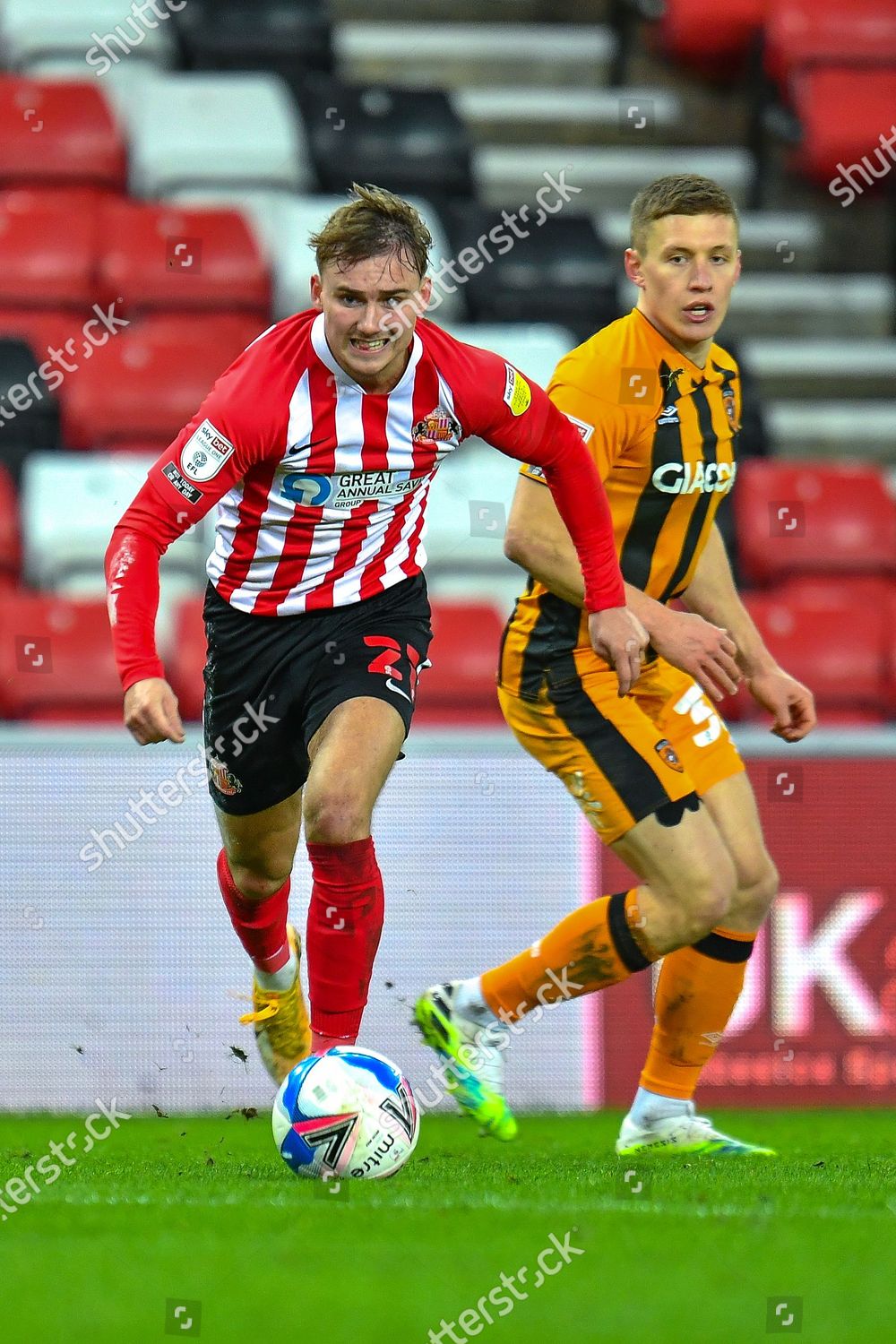 Jack Diamond 21 Sunderland Afc Bursts Clear Redaktionelles Stockfoto Stockbild Shutterstock