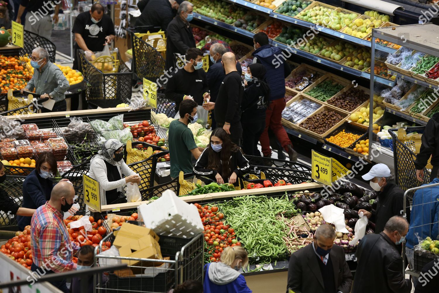 Citizens Shopping Spinneys Supermarket Beirut Lebanon Editorial Stock 