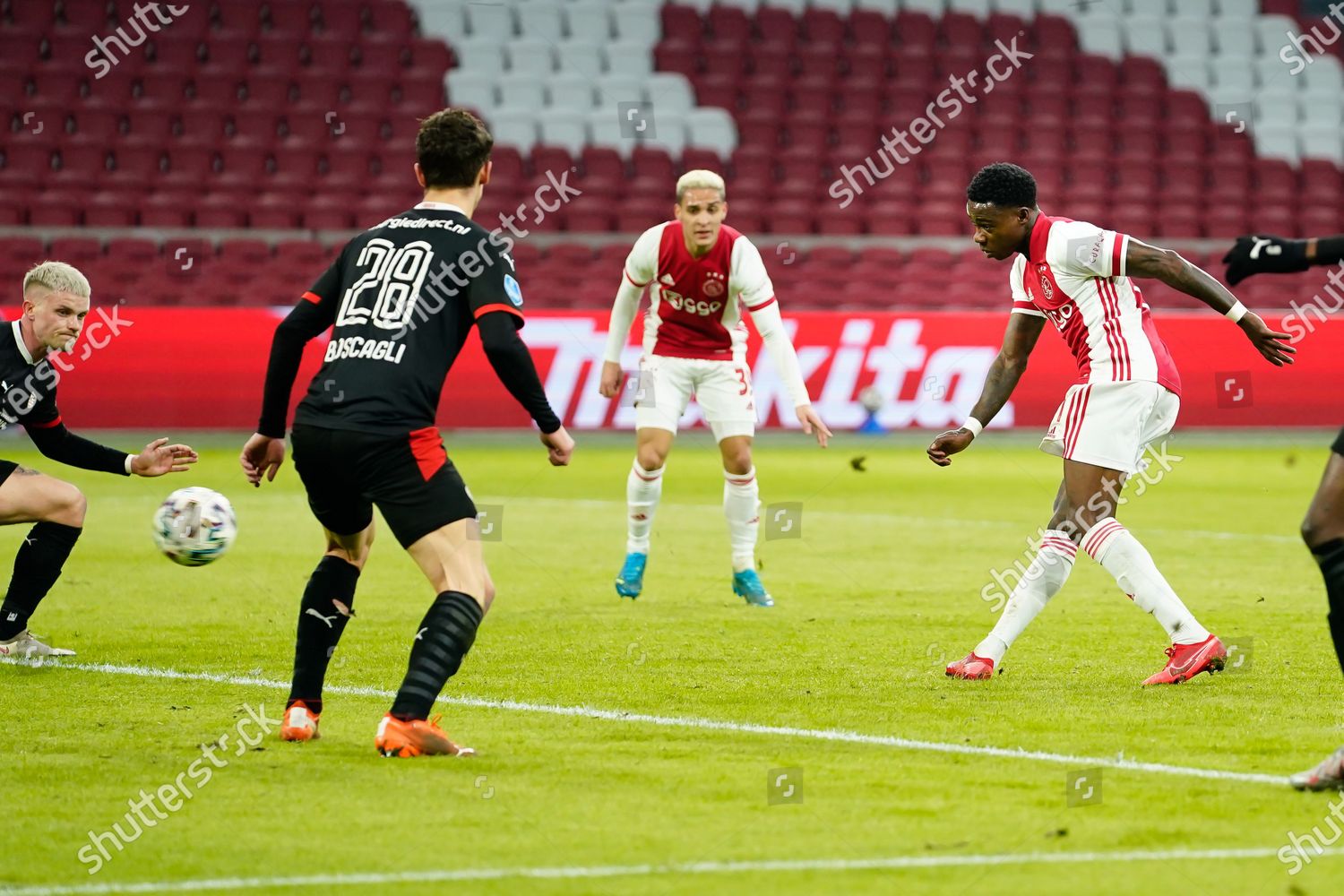 Quincy Promes Ajax Scores Ajax Editorial Stock Photo - Stock Image ...