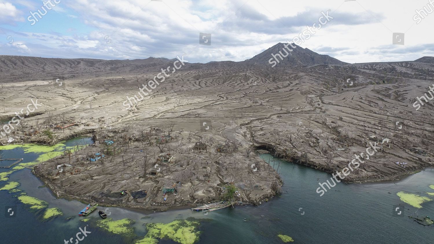 Image Taken Drone Shows Taal Volcano Year Editorial Stock Photo Stock Image Shutterstock