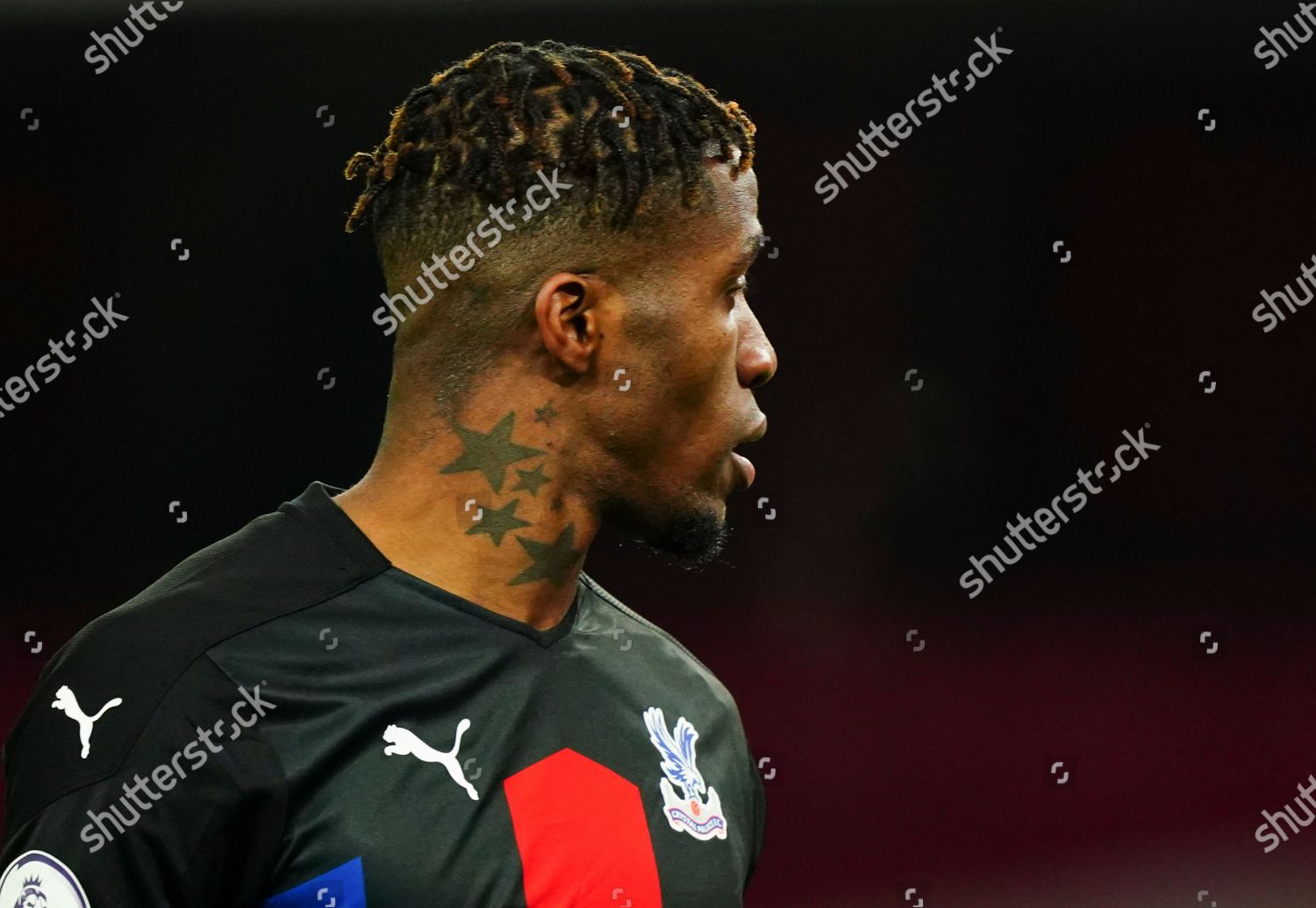 Tattoo On Neck Wilfried Zaha Crystal Editorial Stock Photo - Stock ...