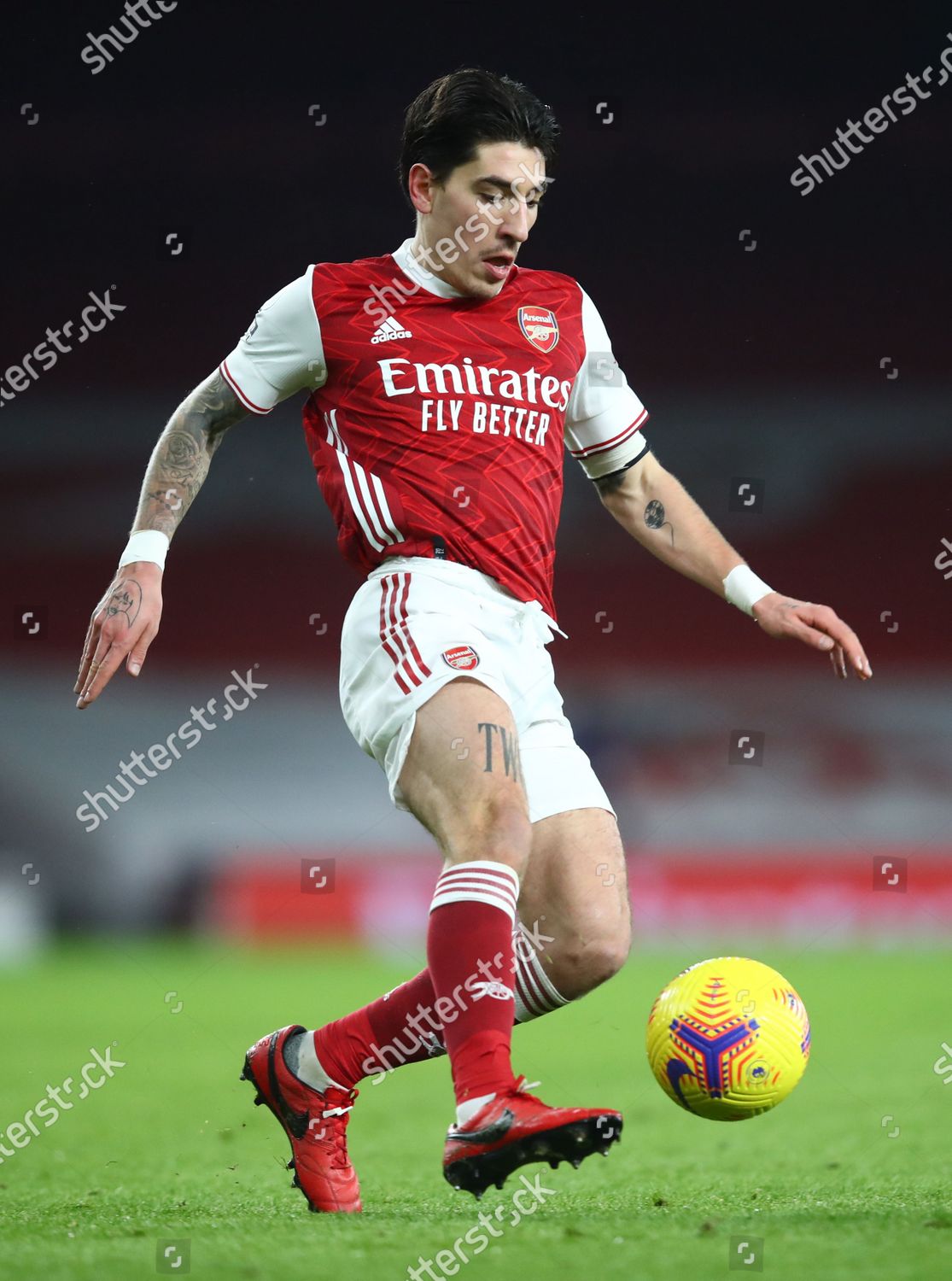 Hector Bellerin His Wife During His Editorial Stock Photo - Stock