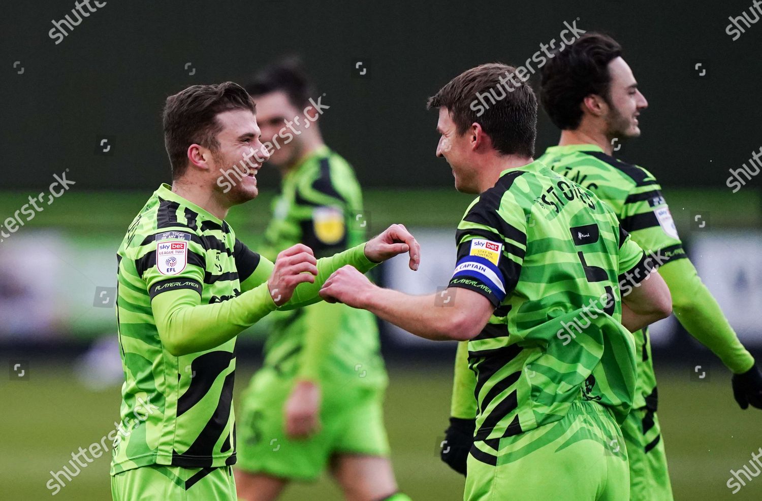 Nicky Cadden Forest Green Rovers Celebrates Editorial Stock Photo