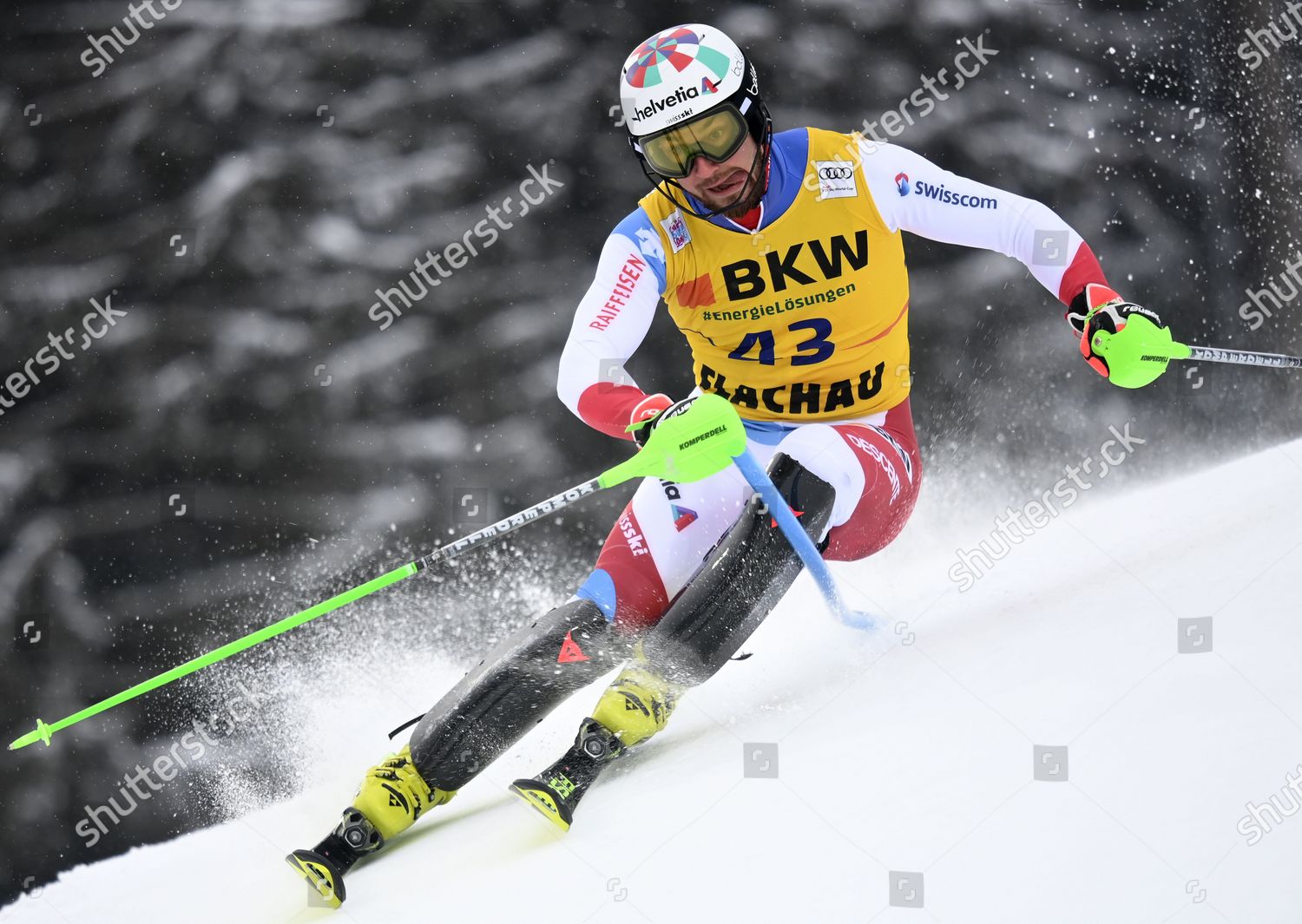 Luca Aerni Switzerland Action During First Editorial Stock Photo ...