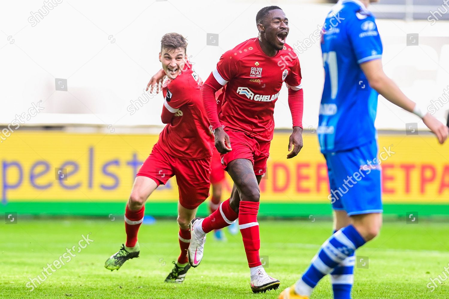 Antwerps Martin Hongla Celebrates After Scoring During Editorial Stock Photo Stock Image Shutterstock