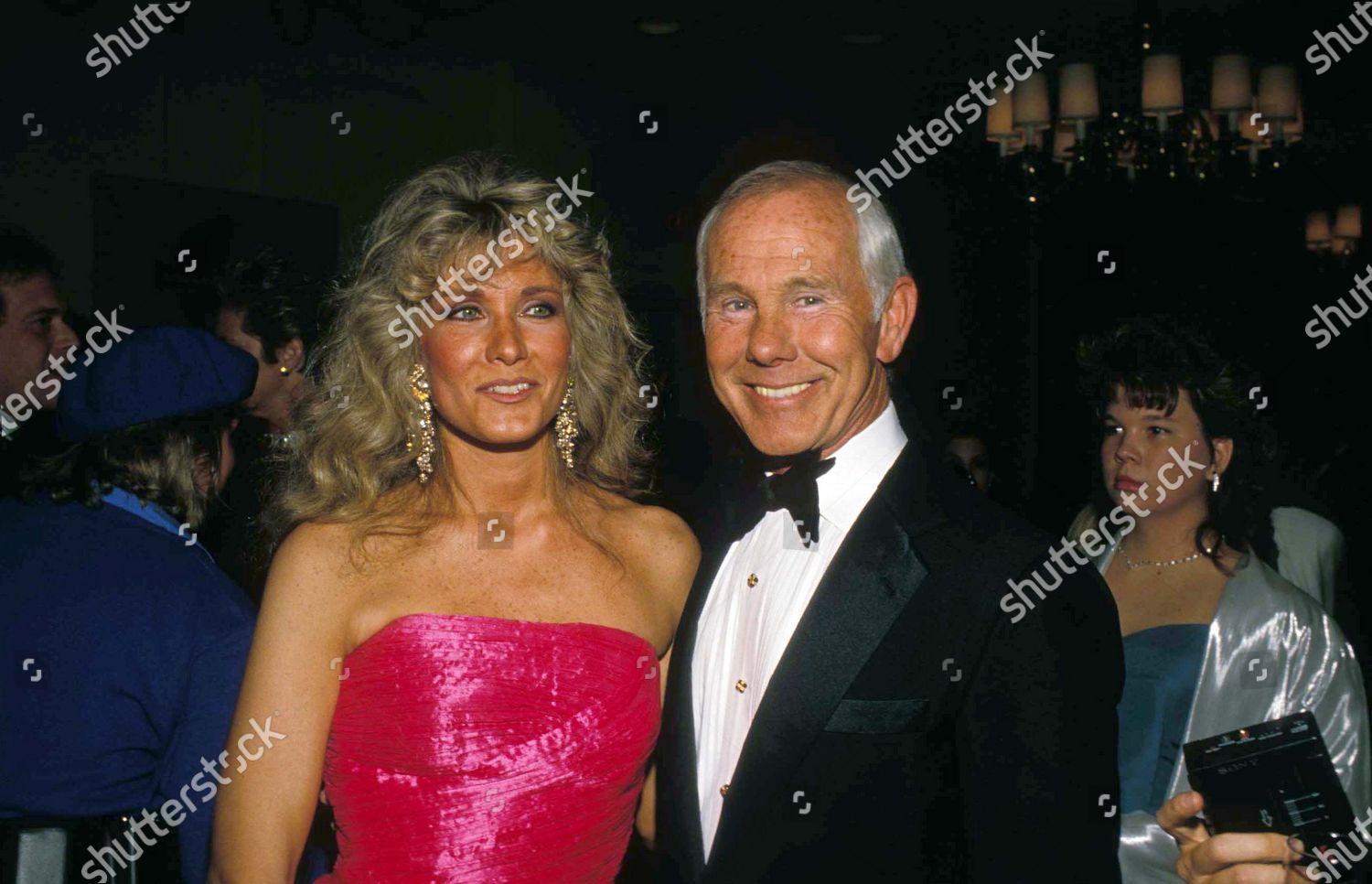 Johnny Carson Alexis Maas 1988 Editorial Stock Photo - Stock Image