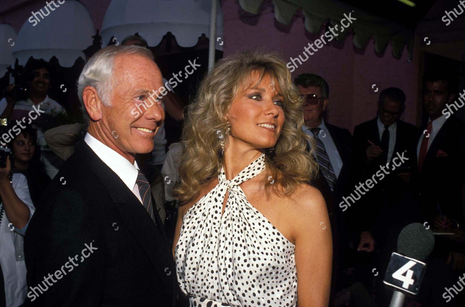 Johnny Carson Alexis Maas 1988 Editorial Stock Photo - Stock Image