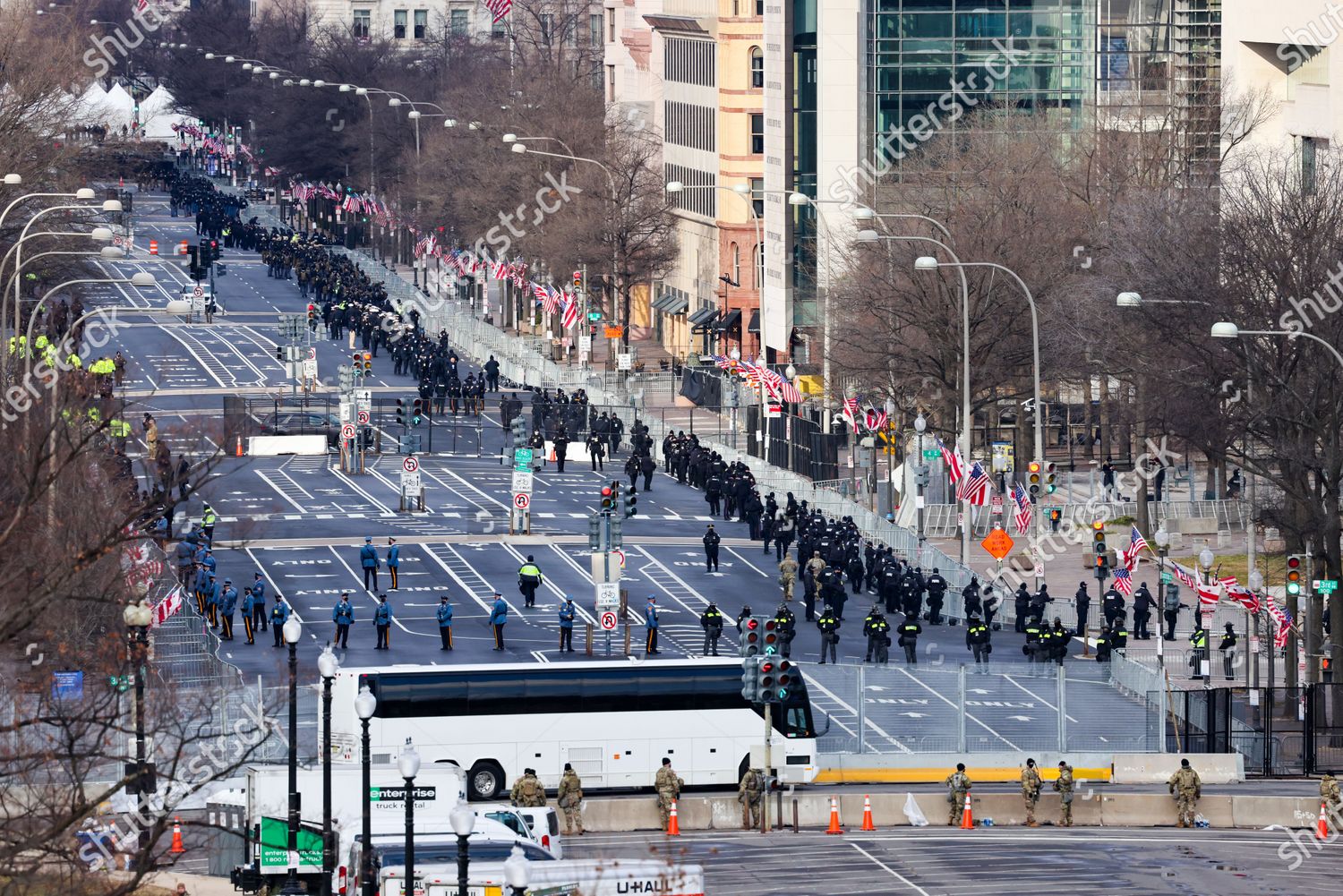 Members Law Enforcement Line Streets Ahead Editorial Stock Photo ...