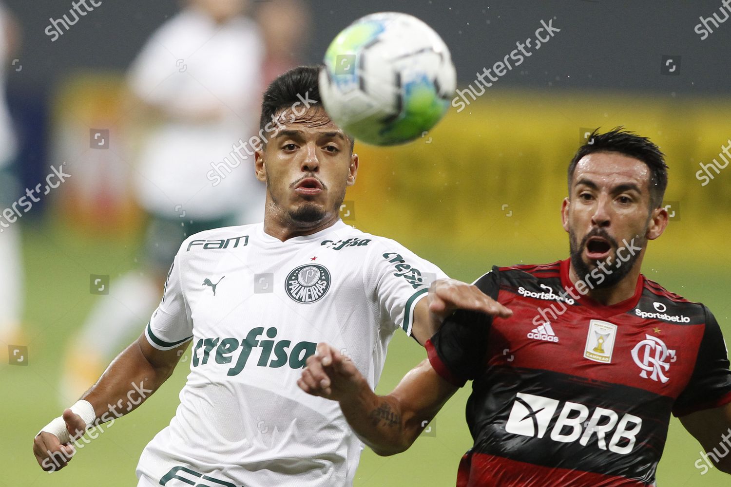 Mauricio Isla Flamengo Gabriel Menino Palmeiras Editorial Stock Photo -  Stock Image