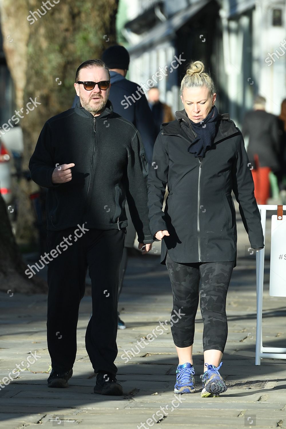 Exclusive Ricky Gervais Jane Fallon Photos éditoriales libres de droits
